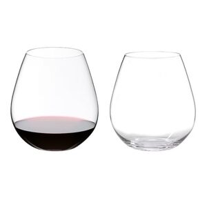 Two Reidel Stemless Wine Glasses